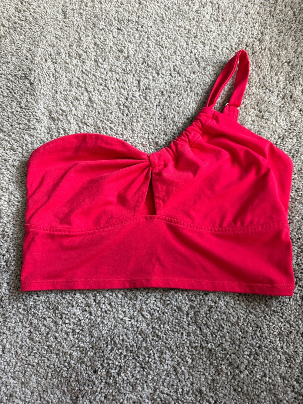 Target Women's One-Shoulder Top in Bright Red